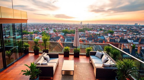 Top hôtels à Bruxelles offrant des terrasses magnifiques